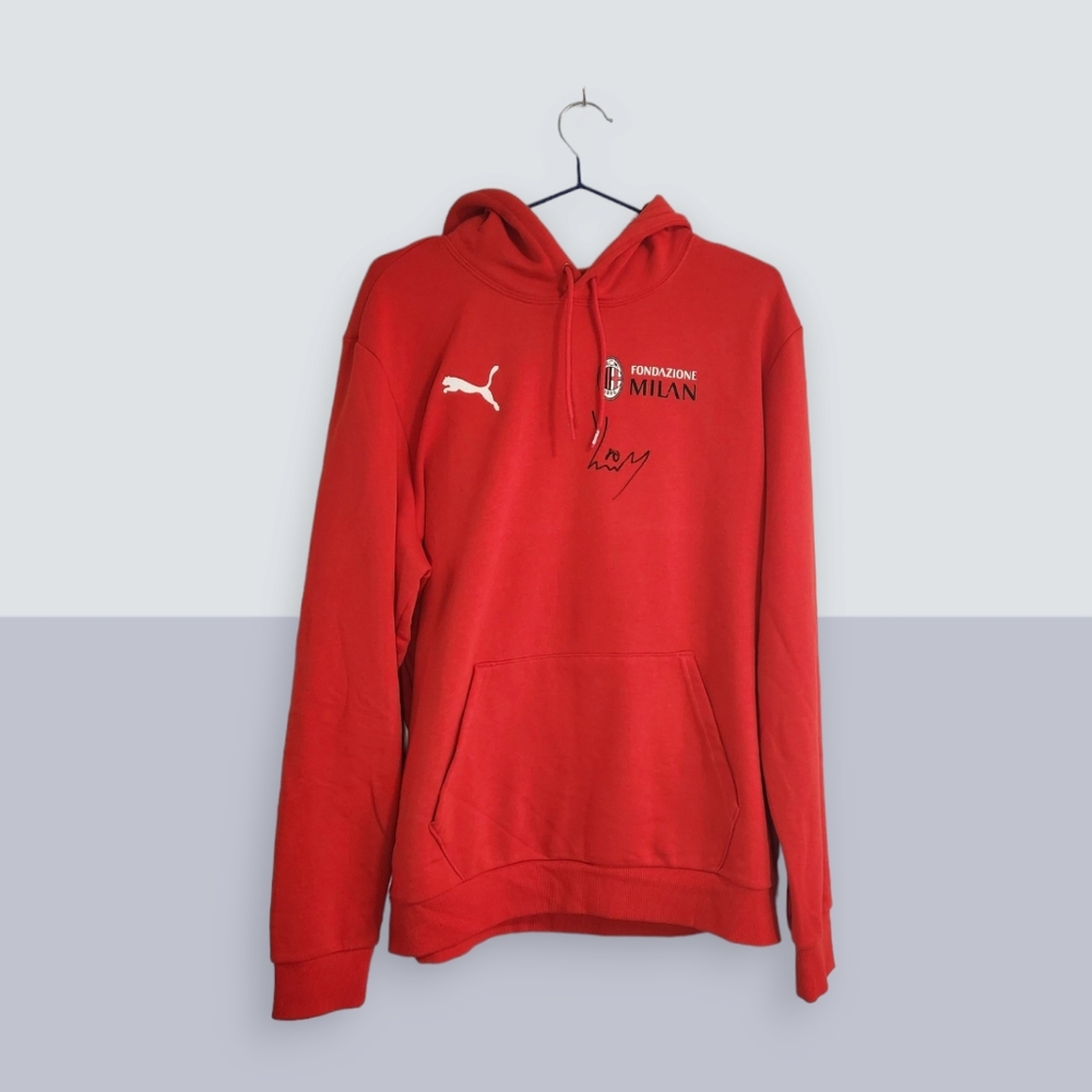 AC Milan Yunus Musah - Hooded Sweatshirt (2023) - Signed